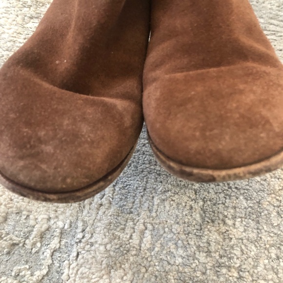 MADEWELL Brown Suede Zip Ankle Fashion Boots Bootie Size 7 - Picture 4 of 14